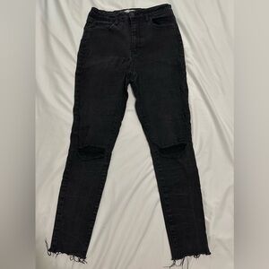 Harper Black Distressed Skinny Jeans